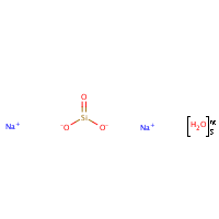 Sodium metasilicate pentahydrate formula graphical representation