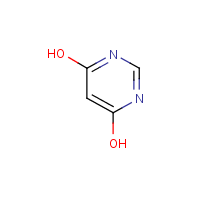 4,6-Dihydroxypyrimidine formula graphical representation