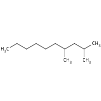 2,4-Dimethyldecane formula graphical representation