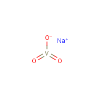 Sodium metavanadate formula graphical representation
