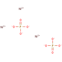 Nickel(II) phosphate formula graphical representation