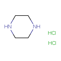 Piperazine dihydrochloride formula graphical representation