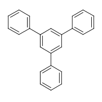 1,3,5-Triphenylbenzene formula graphical representation