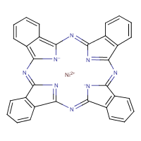Nickel II phthalocyanine formula graphical representation