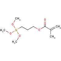 Trimethoxysilylpropyl methacrylate formula graphical representation