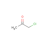 Chloroacetone formula graphical representation