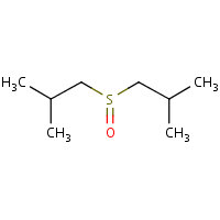Diisobutyl sulfoxide formula graphical representation