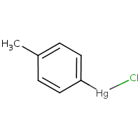 p-Tolylmercuric chloride formula graphical representation