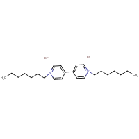 1,1'-Diheptyl-4,4'-bipyridinium dibromide formula graphical representation