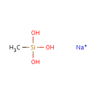 Sodium methylsiliconate formula graphical representation
