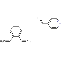 Diethenylbenzene, polymer with 4-ethenylpyridine formula graphical representation
