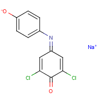 2,6-Dichloroindophenol sodium formula graphical representation