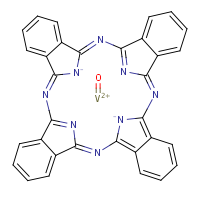 Vanadyl phthalocyanine formula graphical representation
