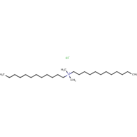 Dilauryldimethylammonium chloride formula graphical representation