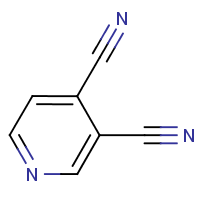 Pyridine-3,4-dicarbonitrile formula graphical representation