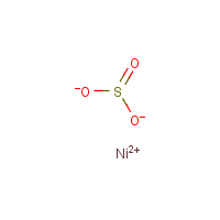 Nickel(II) sulfite formula graphical representation