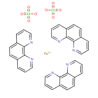 1,10-Phenanthroline ferrous perchlorate formula graphical representation
