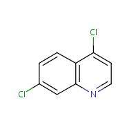 4,7-Dichloroquinoline formula graphical representation