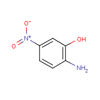 2-Amino-5-nitrophenol formula graphical representation