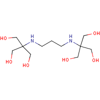 1,3-Bis(tris(hydroxymethyl)methylamino)propane formula graphical representation