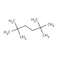 2,2,5,5-Tetramethylhexane formula graphical representation