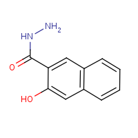 3-Hydroxy naphthoic acid hydrazide formula graphical representation