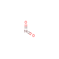 Nickel(IV) oxide formula graphical representation