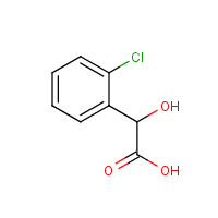 (2-Chlorophenyl)glycolic acid formula graphical representation