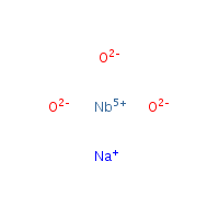 Sodium niobate formula graphical representation