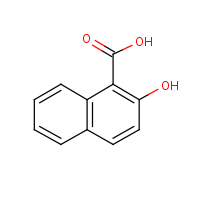 2-Hydroxy-1-naphthoic acid formula graphical representation