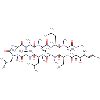 Cyclosporin A formula graphical representation