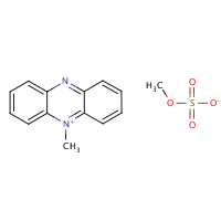N-Methylphenazonium methosulfate formula graphical representation