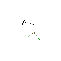 Ethyldichloroarsine formula graphical representation