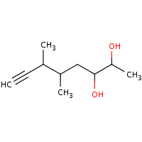 Dimethyl octynediol formula graphical representation