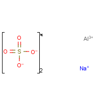 Aluminum sodium sulfate formula graphical representation