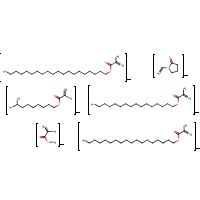 Cetyl methacrylate, stearyl methacrylate, eicosyl methacrylate, isodecyl methacrylate, methyl methacrylate, N-vinyl pyrrolidone polymer formula graphical representation
