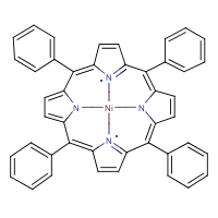 Nickel tetraphenylporphyrin formula graphical representation