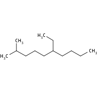 6-Ethyl-2-methyldecane formula graphical representation