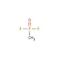 Methylphosphonyl difluoride formula graphical representation