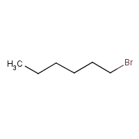 1-Bromohexane formula graphical representation