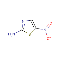 2-Amino-5-nitrothiazole formula graphical representation