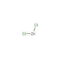 Zinc chloride fume formula graphical representation
