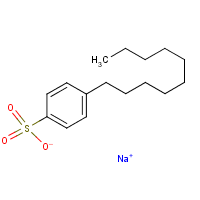 Sodium p-decylbenzenesulfonate formula graphical representation
