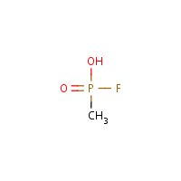 Methylphosphonofluoridic acid formula graphical representation
