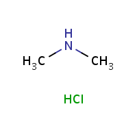 Dimethylamine hydrochloride formula graphical representation