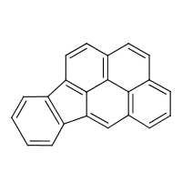 Indeno(1,2,3-cd)pyrene formula graphical representation