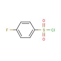4-Fluorobenzenesulfonyl chloride formula graphical representation