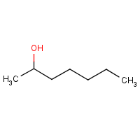 2-Heptanol formula graphical representation