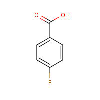 p-Fluorobenzoic acid formula graphical representation