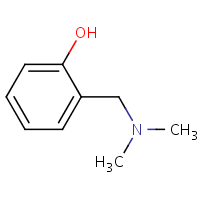Dimethylaminomethylphenol formula graphical representation